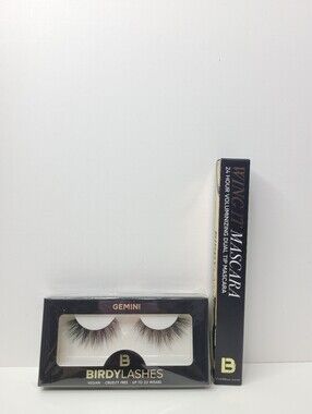 Gemini False Lashes with Wing It Mascara - Black